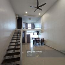 Good view duplex unit, partial furnished 