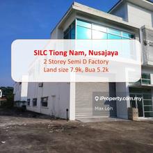 Silc Tiong Nam, Semi D Factory, Land 7.9k, Bua 5.2k 