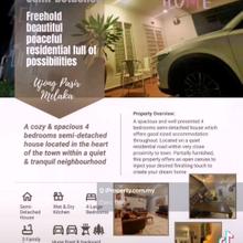 Double Storey Semi Detached house At Ujong Pasir Melaka