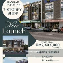 3 Storey Shoplot @ Facing main road -New Launch