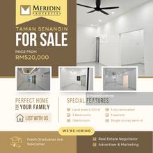 Single Storey Semi-D, 2100 sq.ft, Fully Renovated, Perai