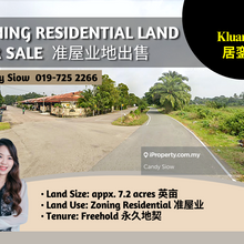 Kluang 7.2 acres Zoning Residential Land