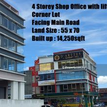 Corner, Facing Main Road Kesas Highway, 4 Storey Shop Office, Klang
