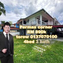 Permas jaya double storey corner
