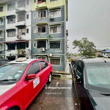 Full Loan Taman Cempaka Flat Ground Floor Corner Unit For Sale