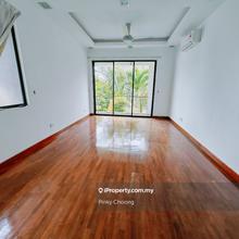 Facing beautiful lake view with lotus flowers 