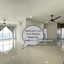 Corner unit 1238sf Aurora residence puchong Prima near LRT 100% Loan