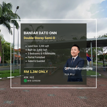 Double Storey Semi-D @ Bandar Dato Onn For Sale! Rm1.3m Only!!