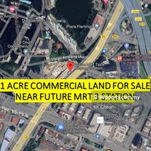 1 Acre Commercial Land for Sale near MRT 3 Tasik Ampang Station