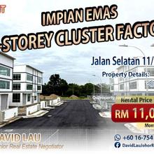 Impian Emas 3-Storey Cluster Factory for Sale