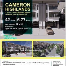 Brinchang Cameron Highlands, 3 storey Semi Detached Shop
