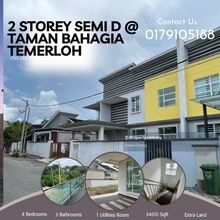 2 Storey Semi D Taman Bahagia Makmur Pahang 