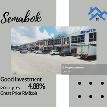 ROI up to 4.88% Good Investment 2 Sty Shop Semabok Perdana nr Hospital