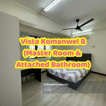 Master Room Attached Bathroom,Vista Komanwel B @ Bukit Jalil