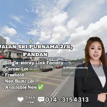 Jalan Sri Purnama 2/x, Pandan @ Corner Lot Single-storey Link Factory