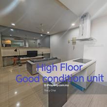 High floor, Nice unblock kl city view, Good condition