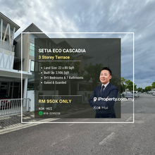 3 Storey Terrace @ Eco Cascadia For Sale!! Rm950k Only!!