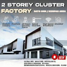 Dato Onn Kempas Area Brand New Double Storey Cluster Factory for Sale