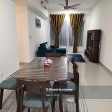 M centura condo, 850sf, 3r2b, f/furnished, sentul