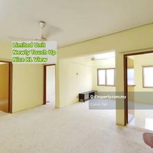 Newly touch up, 3r2b, nice KL view, near MRT, LRT, limited unit