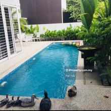 Gated guarded bungalow with swimming pool for sale