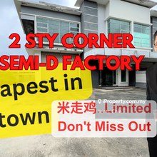 2 Sty Corner Semi-D Factory, Large land Area, Limited Unit