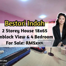 Bestari Indah, 2 Storey House 18x65, Unblock View, 4 Bedroom 3 Bath