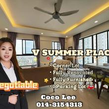 V Summer Place @ Fully Renovate &  Furnished Corner Lot unit