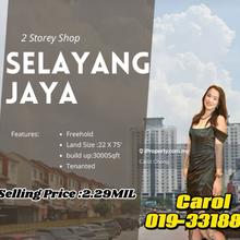 Limited Prima Location Selayang Jaya 2 Storey Shop For Rent