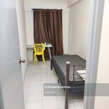 Puncak banyan female small room fully furnished free wifi utility 