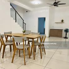 Double storey terrace in gated guarded area with fully furnished in s2