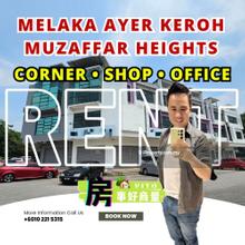 Corner Shop at Ayer Keroh Muzaffar Heights near Bukit Beruang MMU