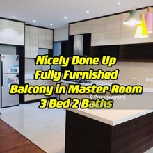 Fully Furnished Balcony in Master Room Rare Find