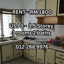 3 rooms house for rent