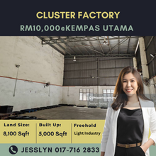 Kempas Utama, Cluster Factory For Rent