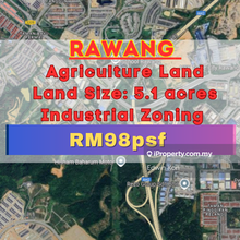Rawang Main Road Agriculture Zoning Industrial Land