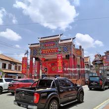 Historical Malacca Jonker Street Double Storey Shop House Beside Stage