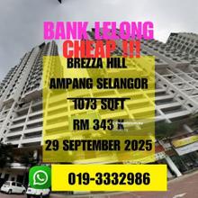 Bank Lelong Brezza Hill Residence Ampang Selangor