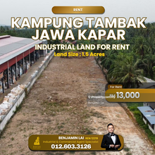 Kampung Tambak Jawa Kapar Industrial Land For Rent 