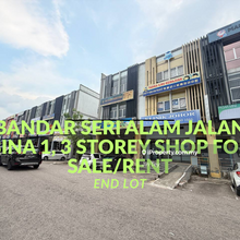 Bandar Seri Alam Jalan Bina 1 3 Storey Shoplot For Sale/Rent