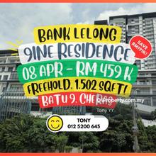 Save Rm191k! Bank Lelong 9ine Residence @ Suria Residence Cheras