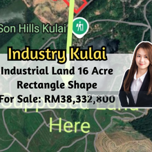 Taman Industry Kulai, Industrial Land 16 Acre, Rectangle Shape