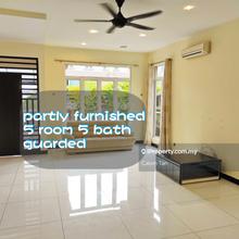 Partly furnished, gate and guarded, 5r5b, easy access