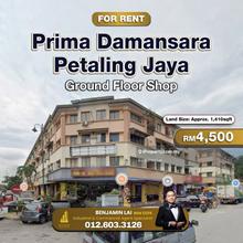Prima Damansara, Petaling Jaya Ground Floor Shop (Corner Lot) For Rent