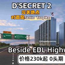 No traffic jams in town area, 0 dowmpayment, 15mins to JB custom