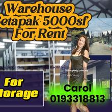 Setapak ,Gombak Air panas Warehouse for rent