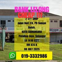 Bank Lelong 2 Storey Shop Jalan Nuri Kota Damansara Petaling Jaya
