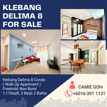 Klebang delima 8 condo for sale ( walk up apartment )