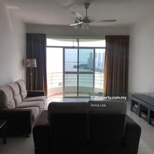 Waterfront middle floor nice bay/seaview furnished