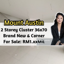 Austin Mutiara, 2 Storey Cluster Corner 36x70, Brand New, Gated Guard